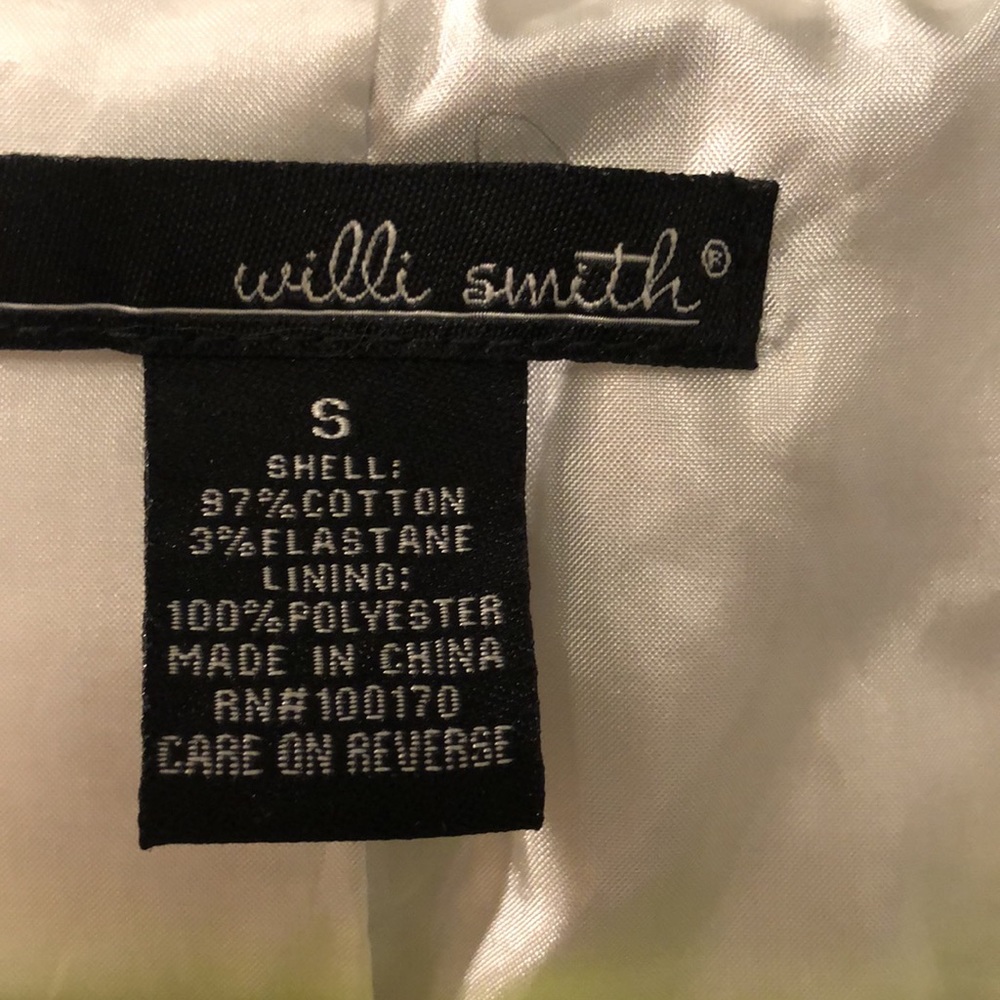 Willi Smith Lined Button Up Belted Jacket - image 2